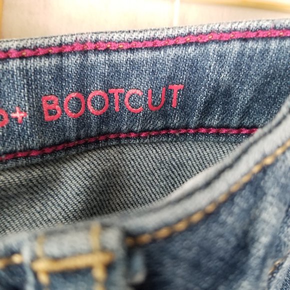 Lands' End Jeans girls Size 16 Blue Denim Comfort Waist Bootcut - Picture 7 of 9